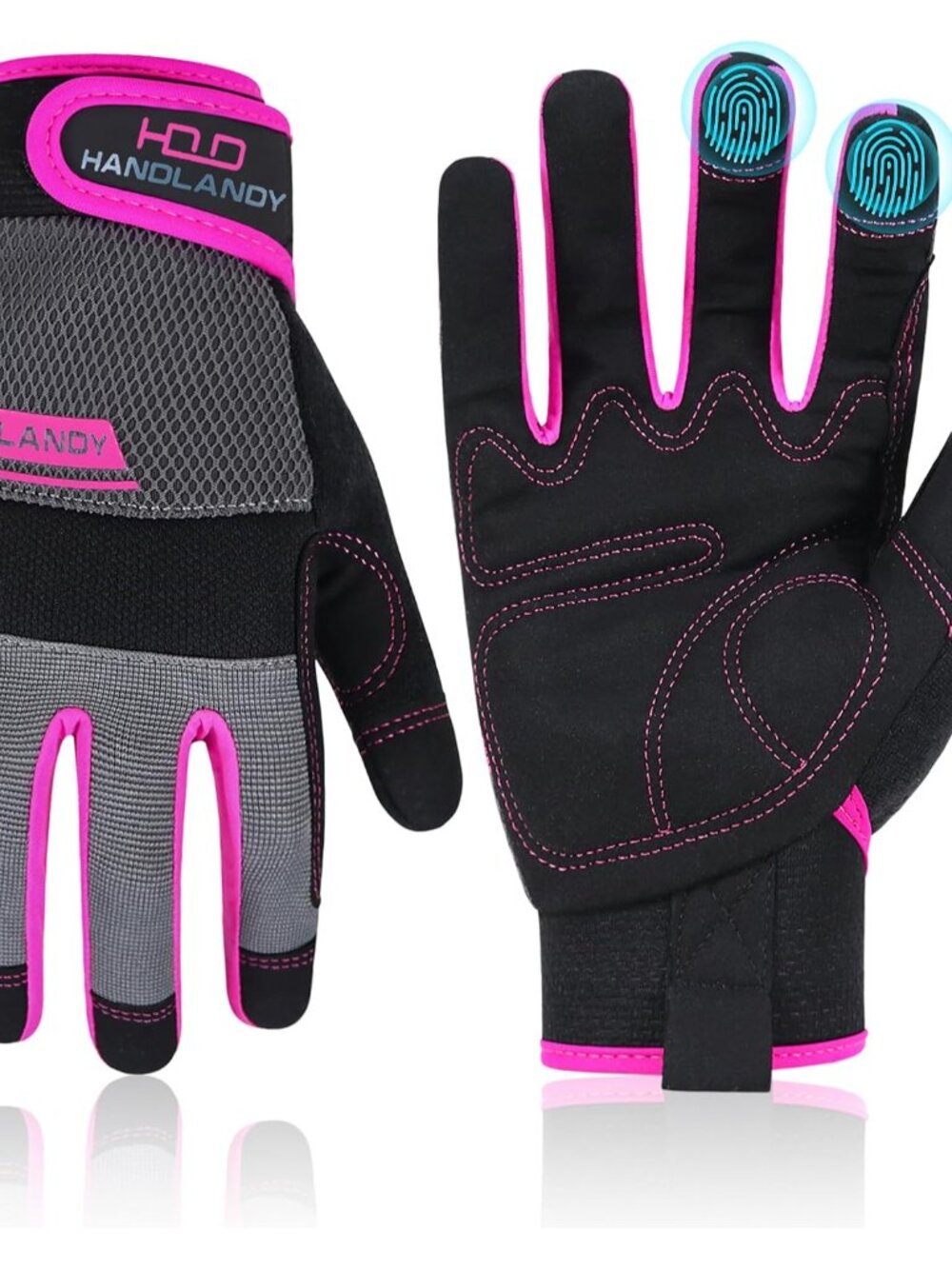 Work Gloves for Women, Breathable Leather Gardening Glove for Yard Maintenance,